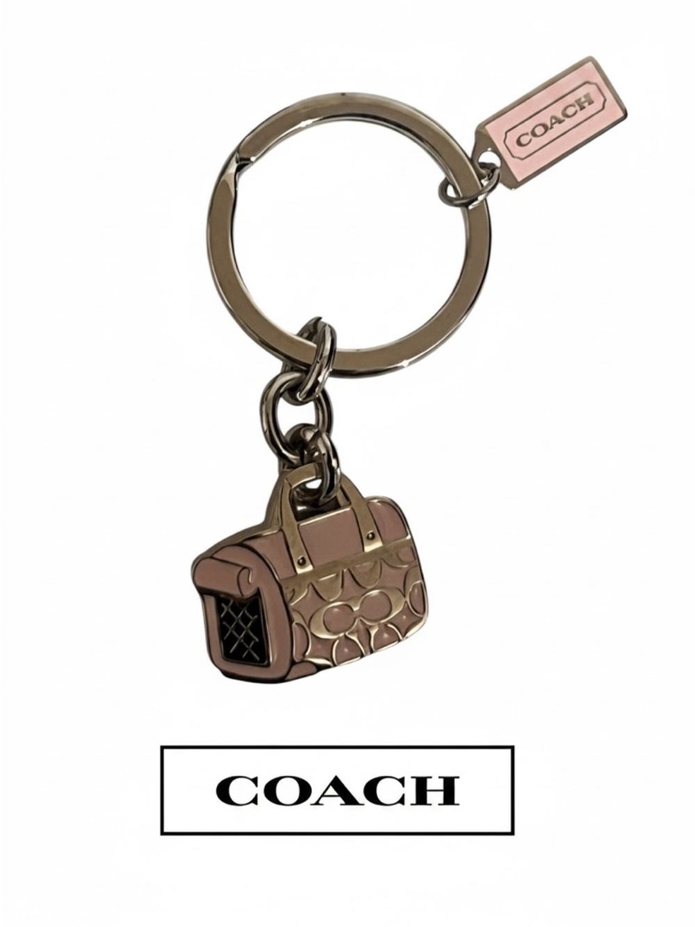 Coach keychains Cancer awareness, pink elephant, pink mini bag ballon - Picture 2 of 13